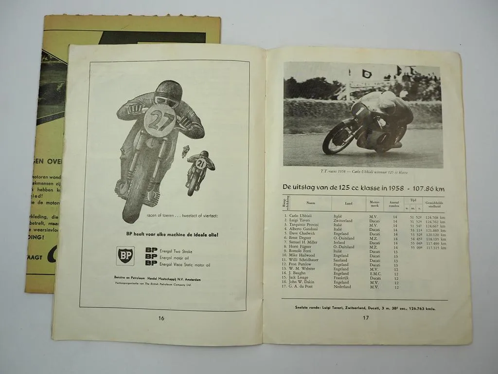 Programmheft TT Grote Prijs van Nederland Drenthe Motorrad Rennen 1959