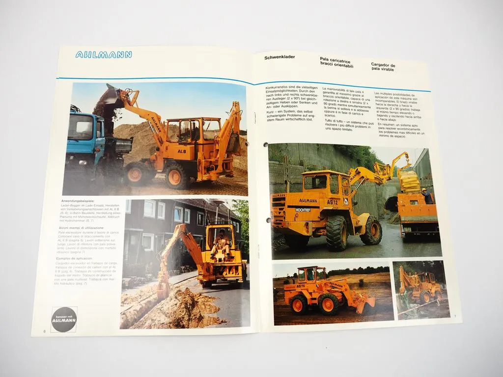 Prospekt Ahlmann Gesamtprogramm 1987