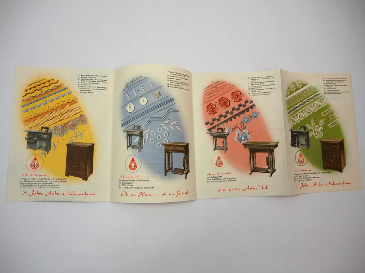 Prospekt Anker Werke Bielefeld RZ Nähmaschine 1950er Jahre