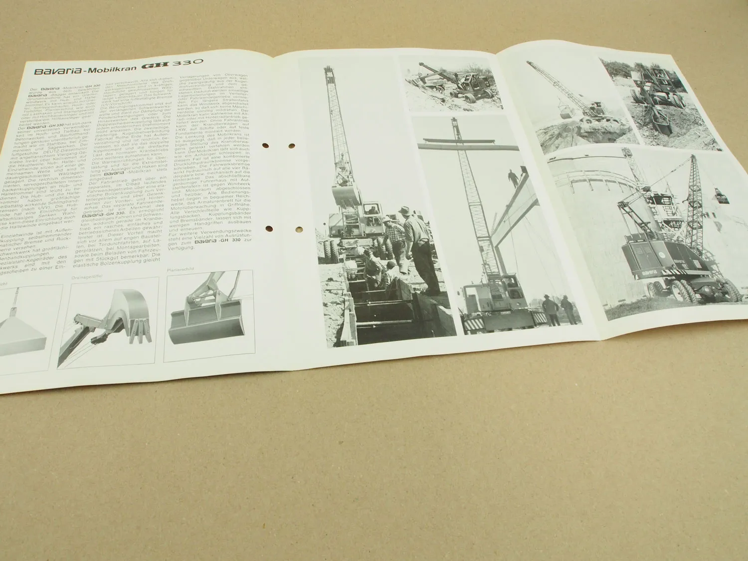 Prospekt Bavaria GH330 Mobilkran ca 60er Jahre