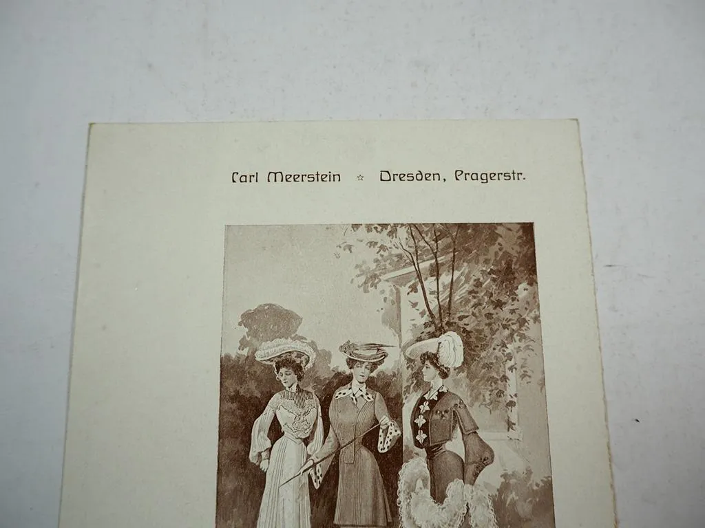 Prospekt Carl Meerstein Dresden Pragerstrasse Damen Mode Geschäft 1904