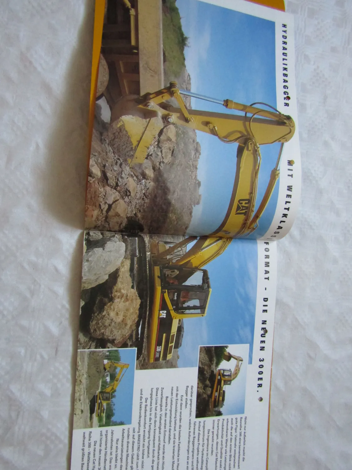 Prospekt CAT Caterpillar 320 325 330 Hydraulikbagger 1995x
