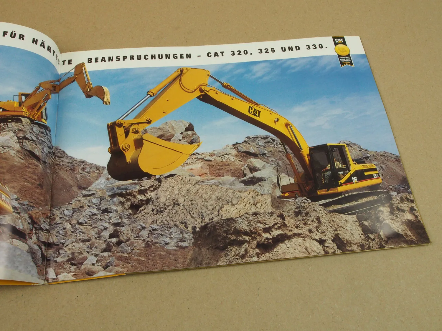 Prospekt CATerpillar 320 325 330 Hydraulikbagger 1993