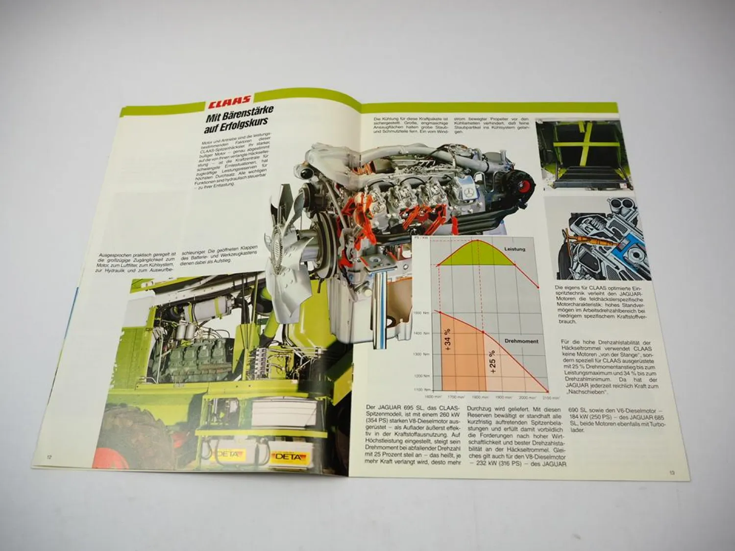 Prospekt Claas Jaguar 685 690 695 SL Mädrescher Selbstfahrer 09/1988