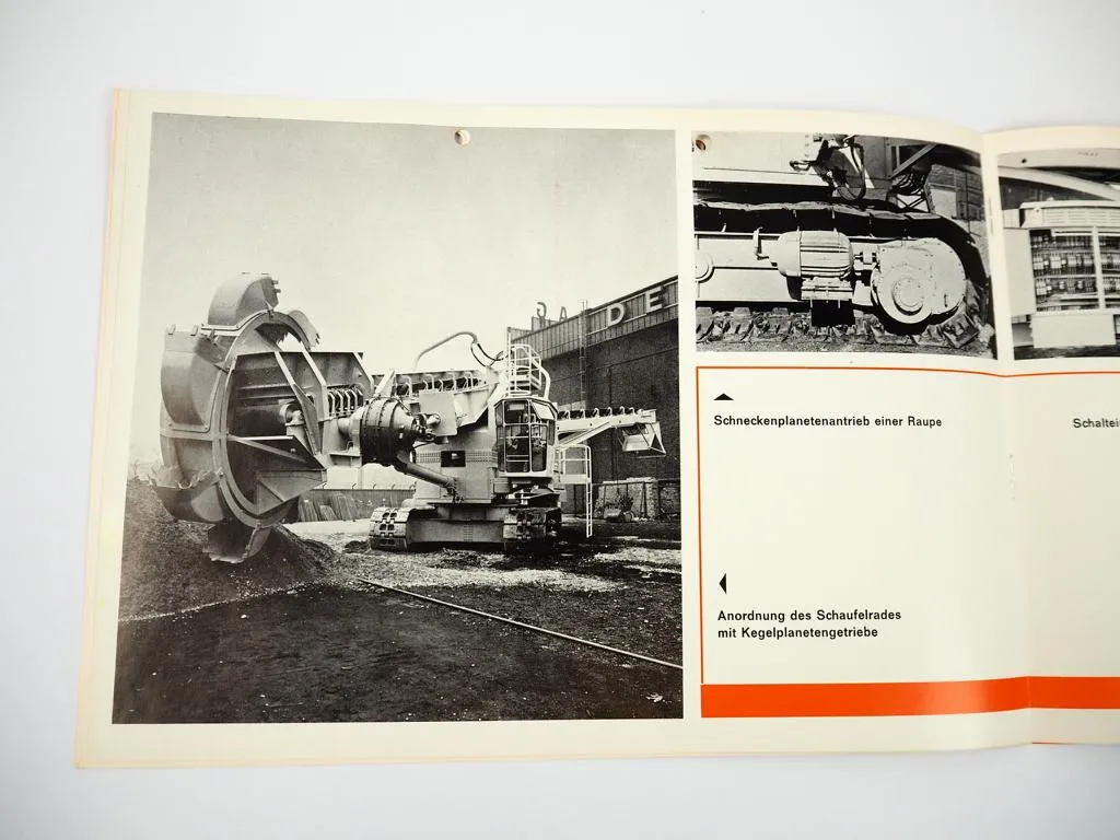 Prospekt Demag Lauchhammer Schaufelradbagger Standardtyp 430