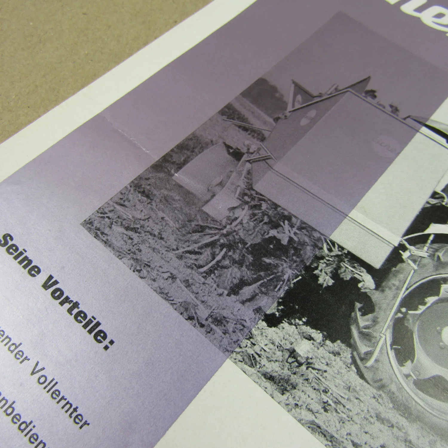 Prospekt Eicher Rübenvollernter für Geräteträger G 280 30 40 von 1964