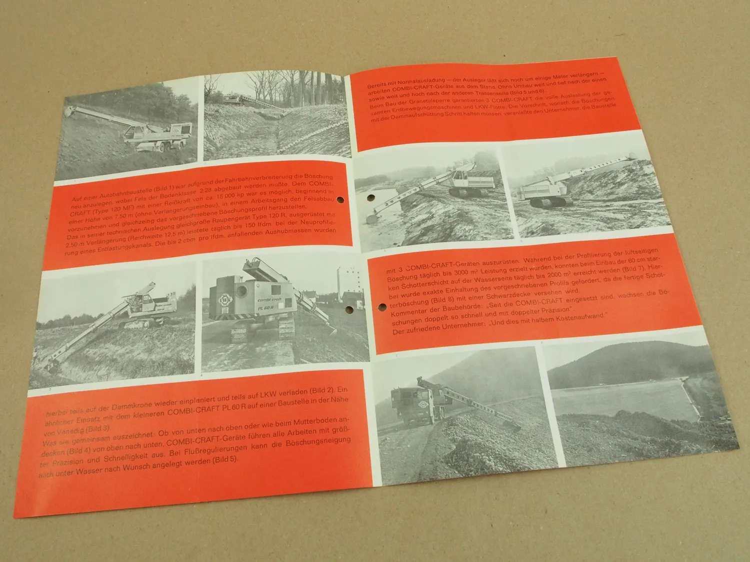 Prospekt EWK Eisenwerke Kaiserslautern combi-craft 120MF PL60R ca 1970er Jahre