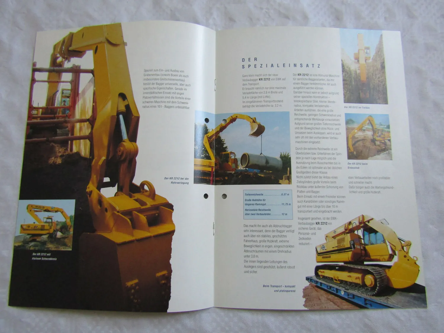 Prospekt EWK Eisenwerke Kaiserslautern KR2212 Verbaubagger