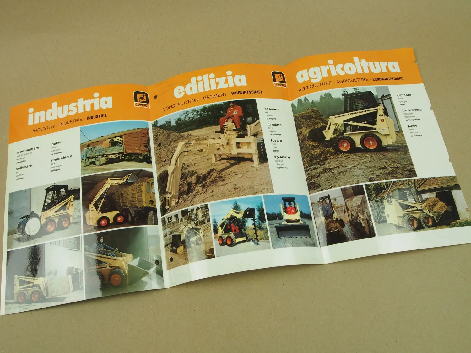 Prospekt Fai Panda 320 330 340 350 370 compact Kompaktlader 1981