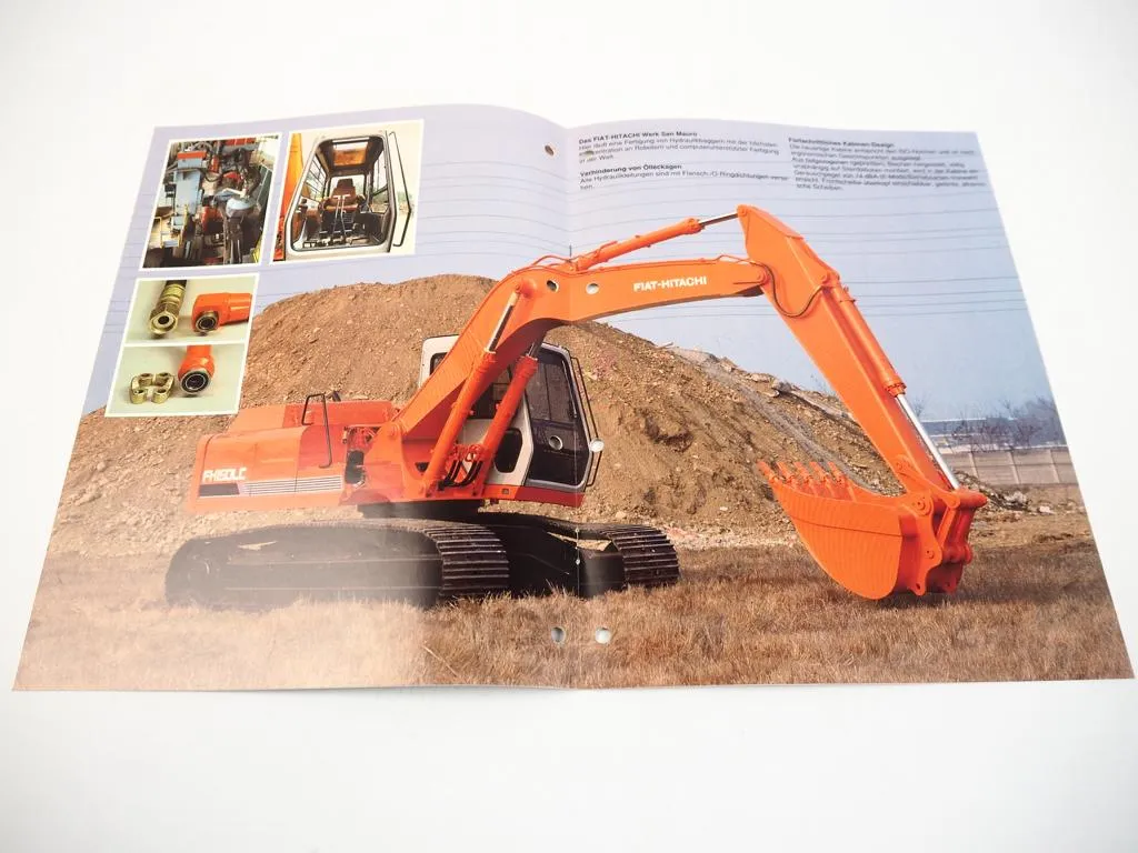 Prospekt Fiat Hitachi FH150 95 PS Bagger 1990