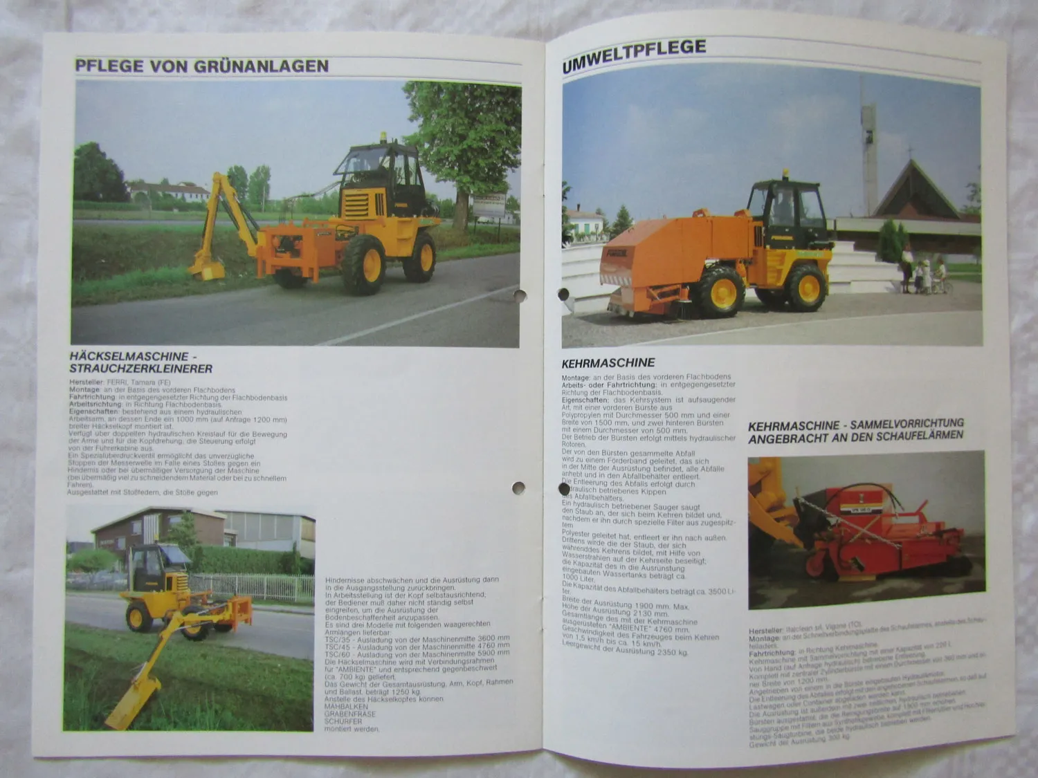 Prospekt Foredil Geräteträger Ambiente von 1995