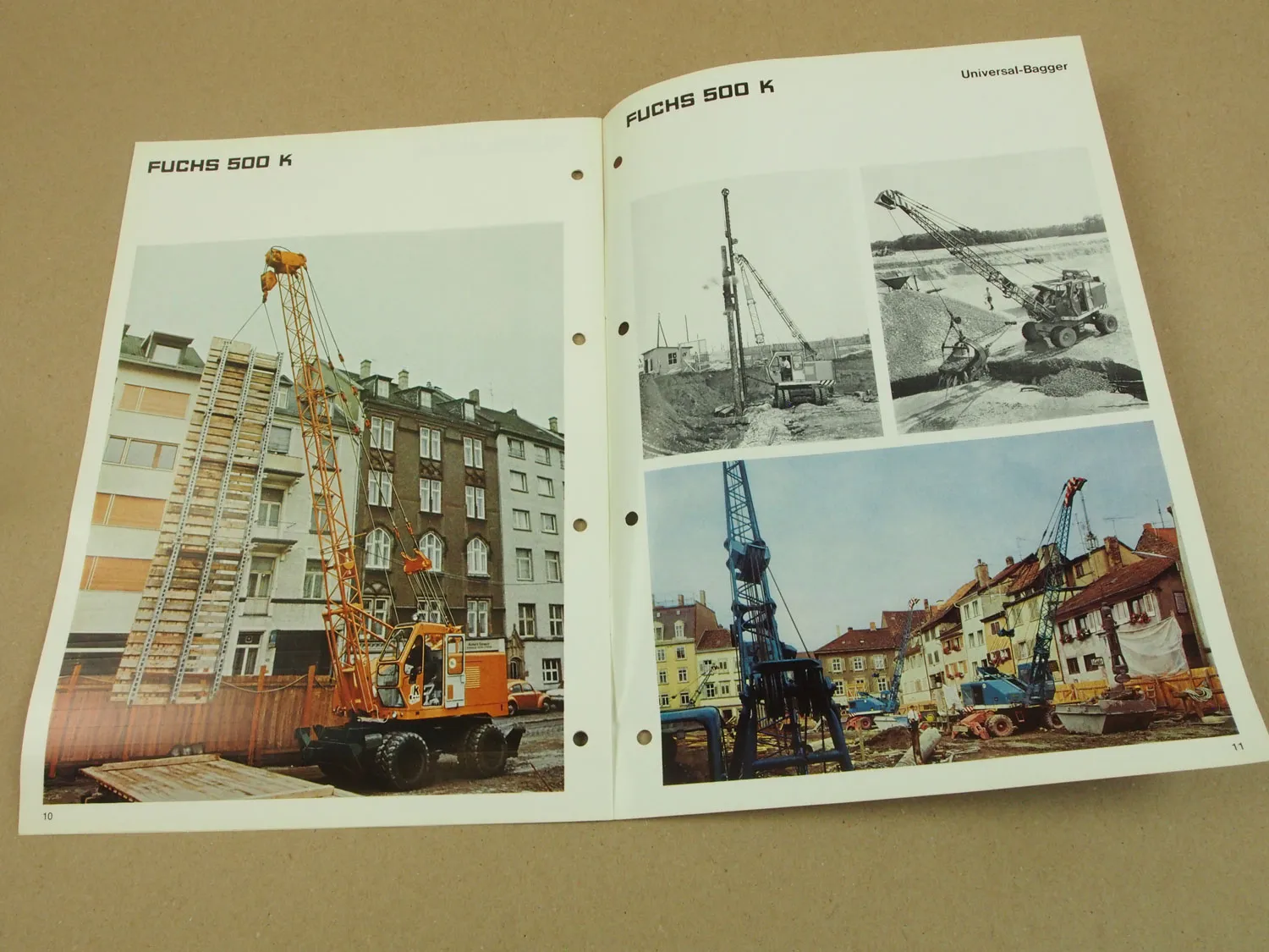 Prospekt Fuchs 500K Mobilkran von 1975