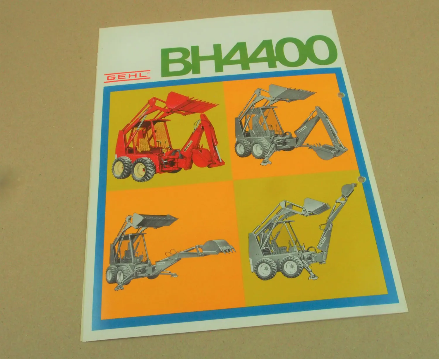 Prospekt Gehl BH4400 4400 Kompaktlader 70er Jahre