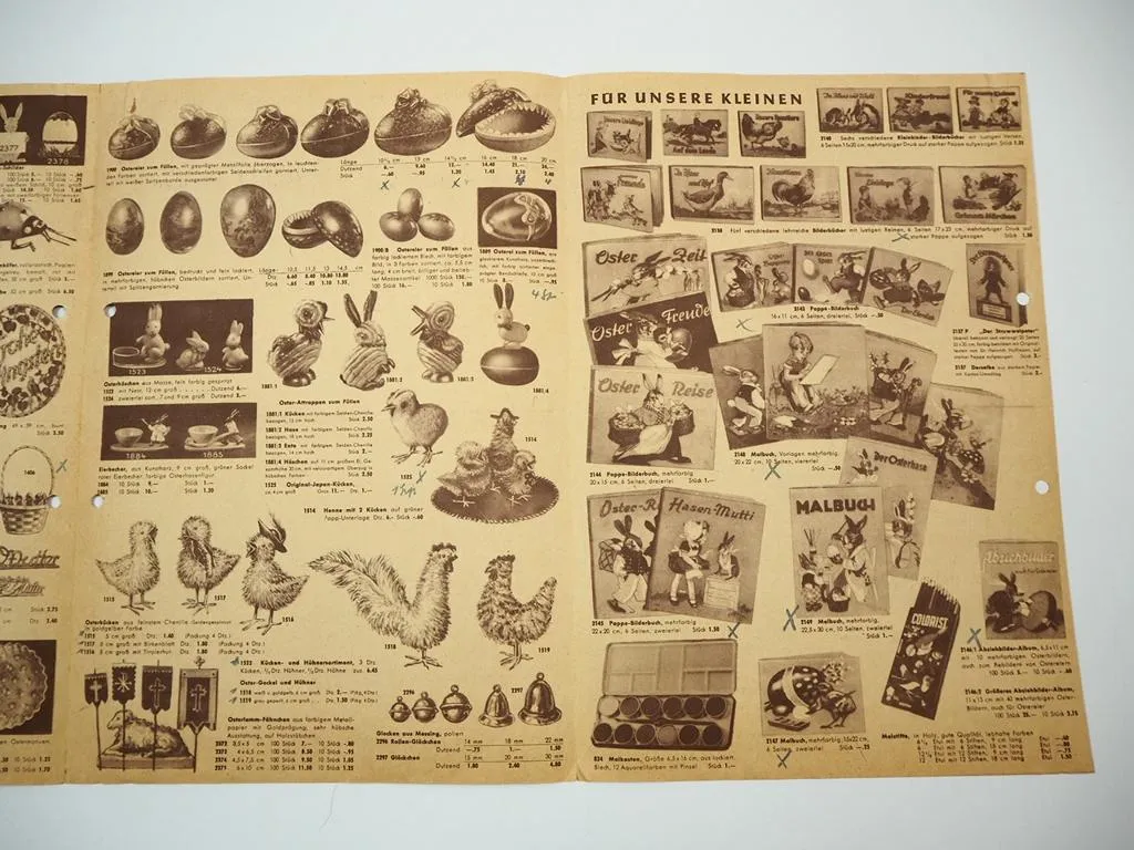 Prospekt Katalog Ostern Spielzeug Einzinger & Co. München 1952
