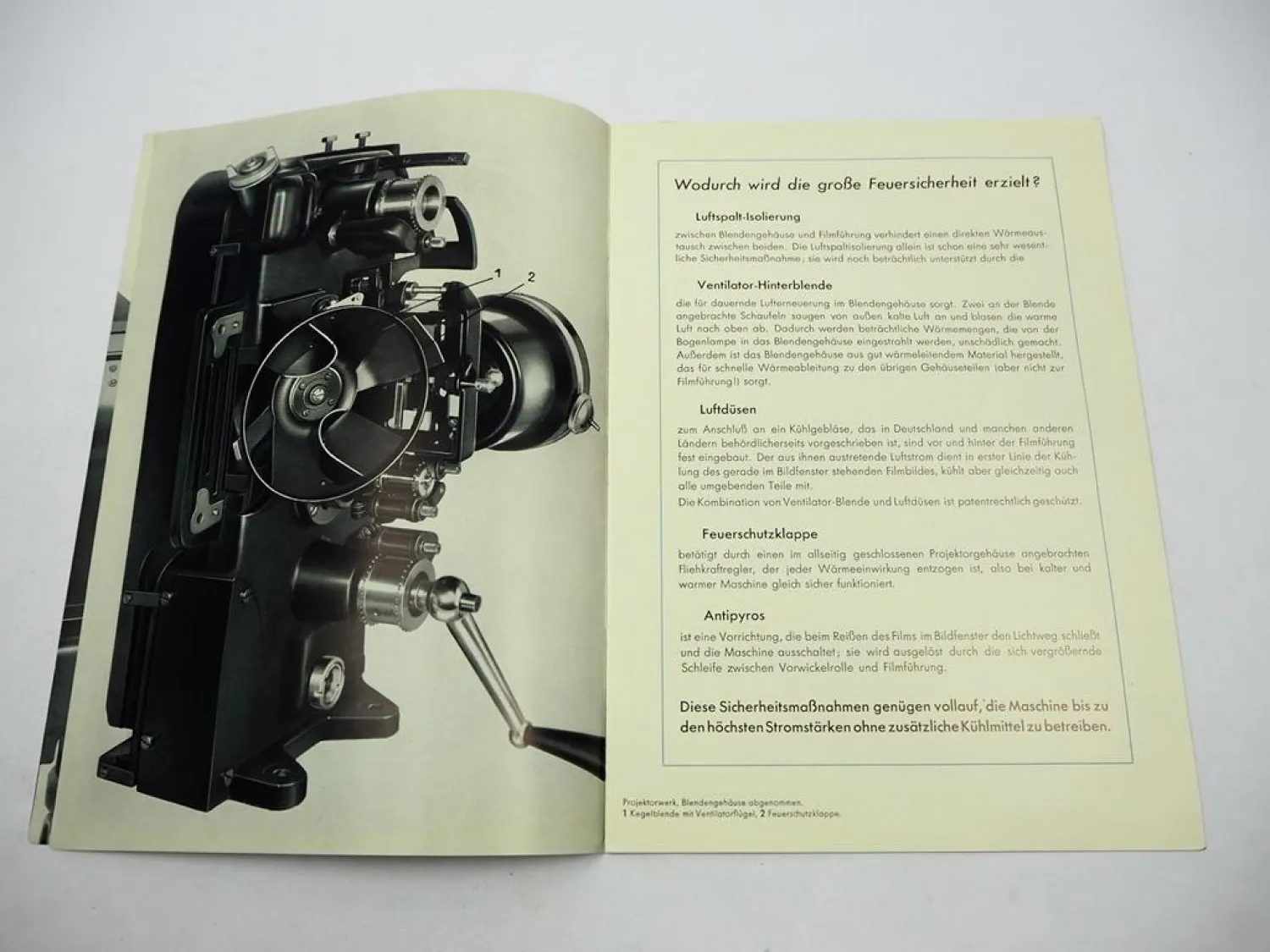 Prospekt Klangfilm Euro-G AEG Kinomaschine Film Theater Apparat 1930er Jahre