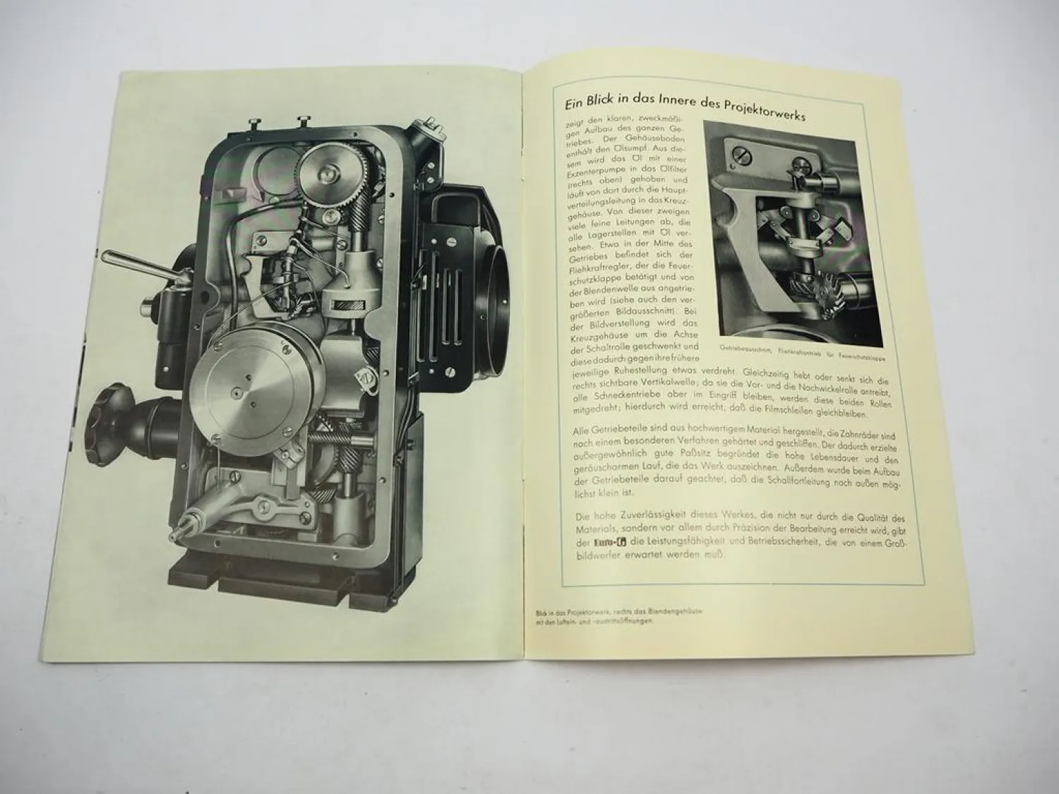 Prospekt Klangfilm Euro-G AEG Kinomaschine Film Theater Apparat 1930er Jahre