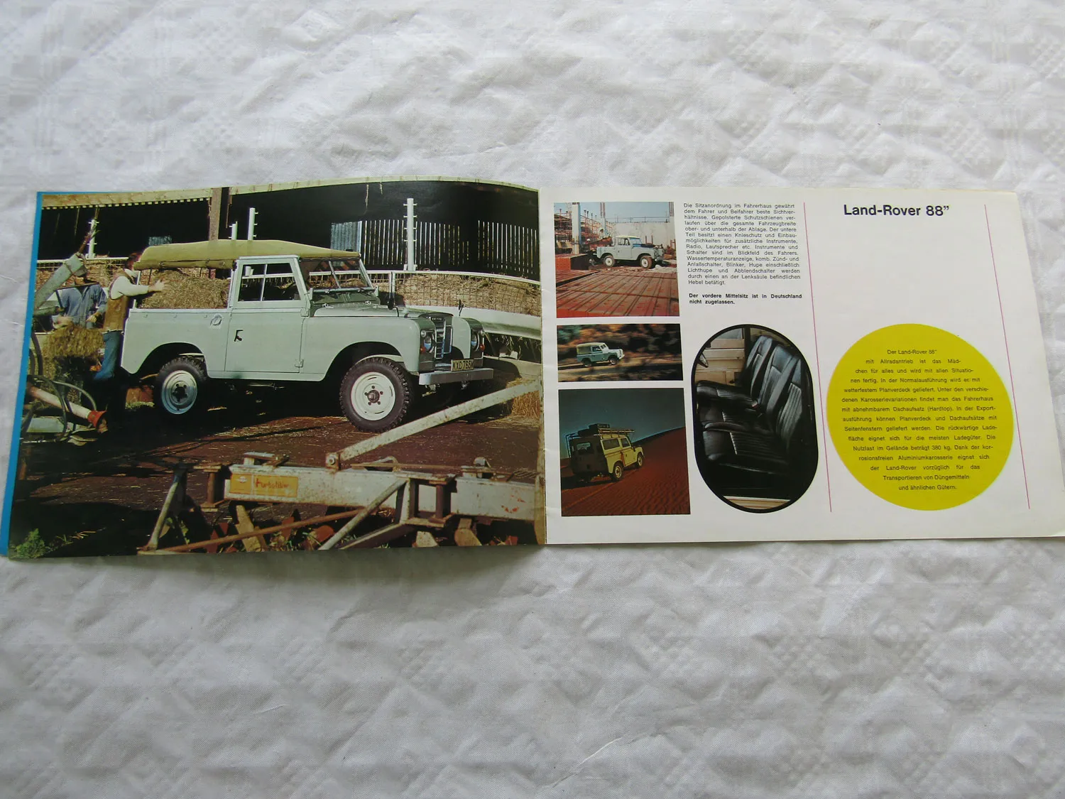 Prospekt Land Rover Typen 88 109 Station Wagon Gesamtprogramm von 9/1975