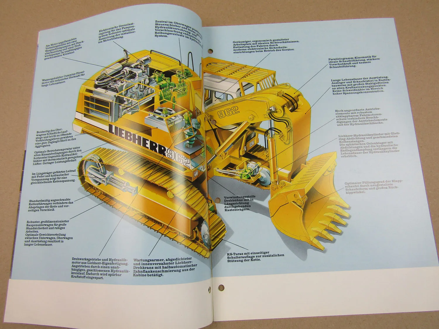 Prospekt Liebherr Großhydraulikbagger R962 - R994 Produktinformation 12/86