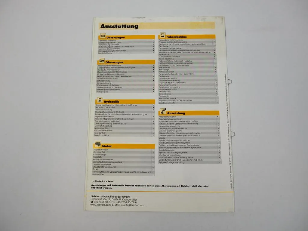 Prospekt Liebherr R317 Litronic Umschlaggerät 2009