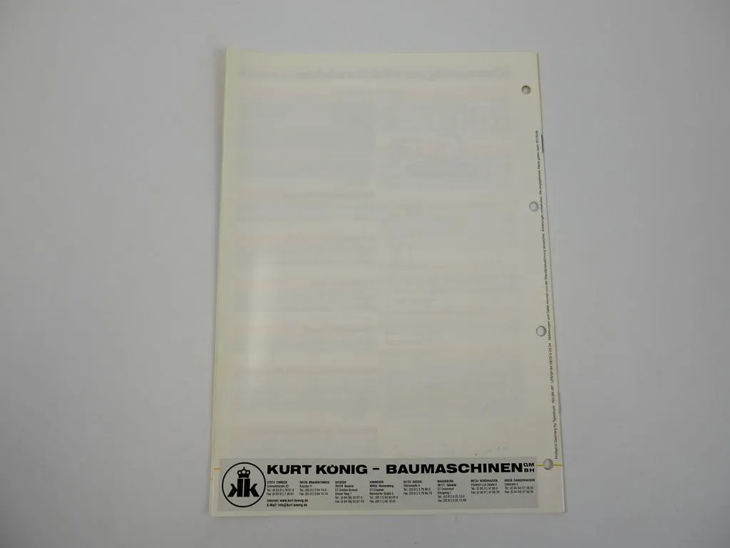 Prospekt Liebherr R964B Litronic Hydraulikbagger Technische Beschreibung 2004