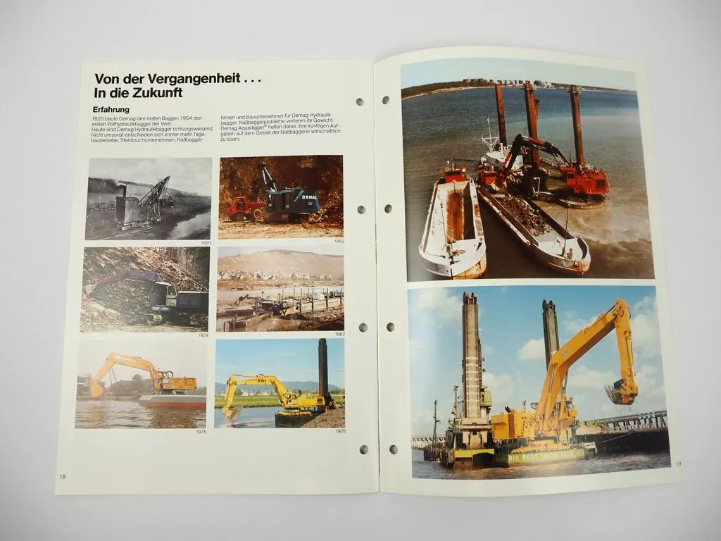 Prospekt Mannesmann Demag H 55 85 121 185 241 A Nassbagger Aquadigger