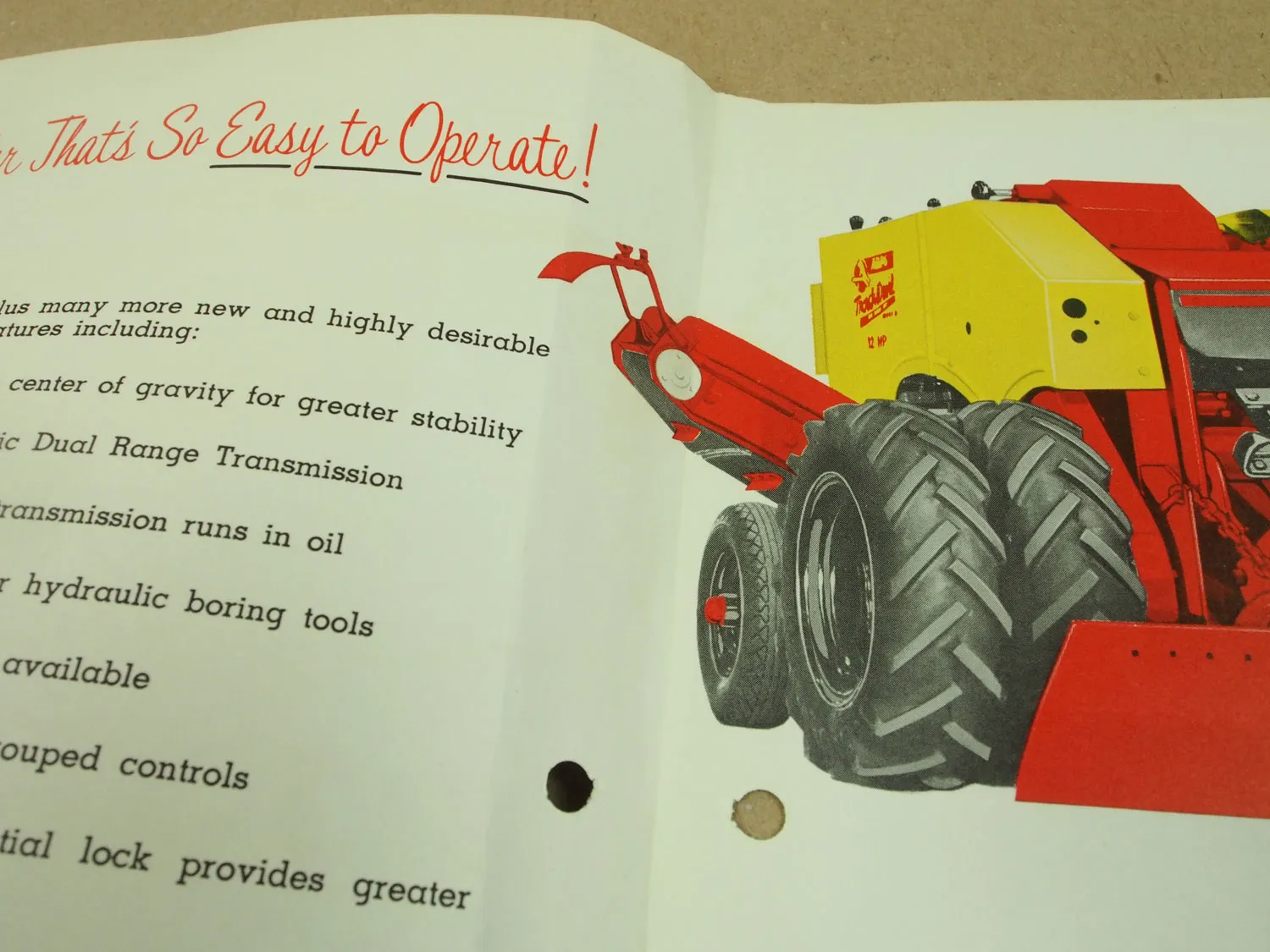 Prospekt New Holstein Wisconsin USA ARPS Trench Devil HL in englisch