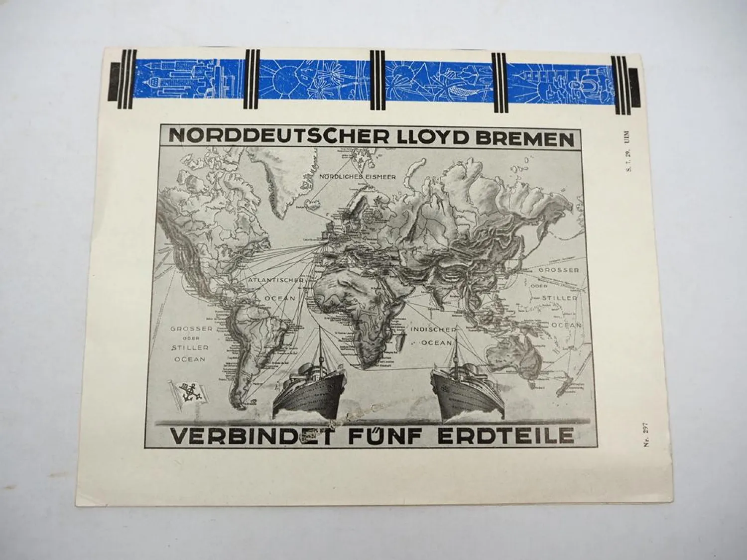 Prospekt Norddeutscher Lloyd Bremen 1929