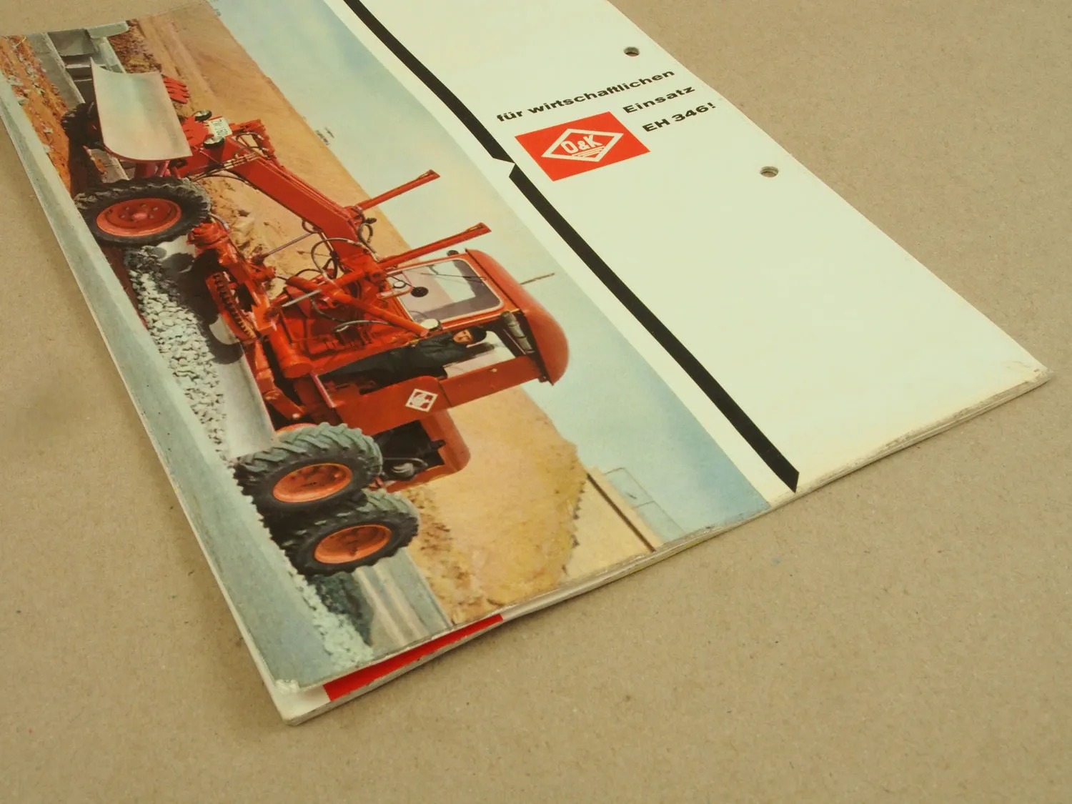 Prospekt O&K EH346 Erdhobel von 1960