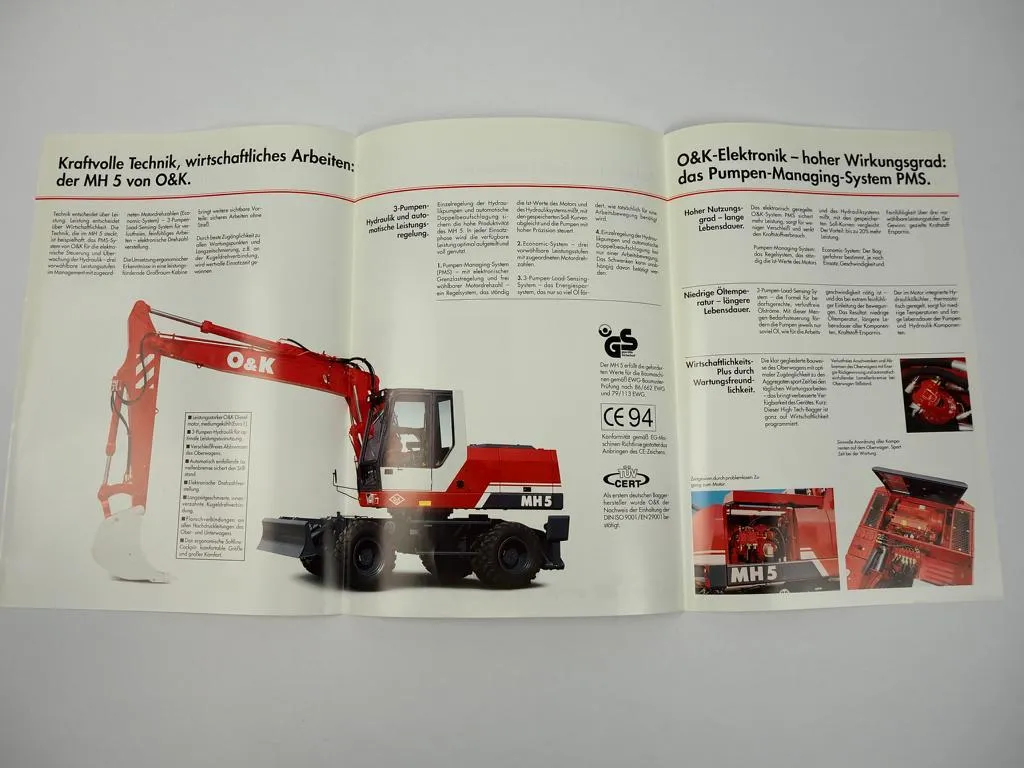 Prospekt O&K MH5 Hydraulikbagger 1994