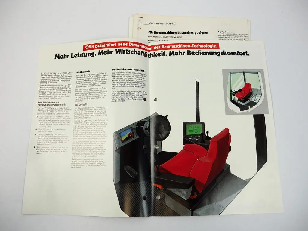 Prospekt O&K Zukunftsstudie TT2000 + Technische Information 1992
