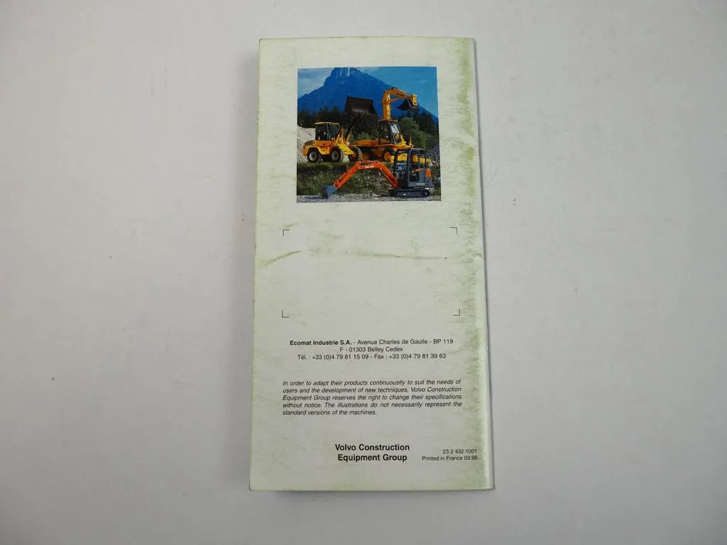 Prospekt Pel-Job Minibagger Minidumper Produktprogramm 1998