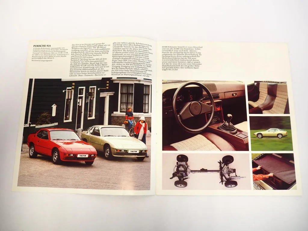 Prospekt Porsche 911 SC Turbo 924 928 mit 125 bis 300 PS von 1978
