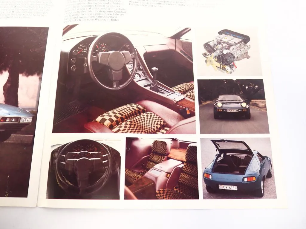 Prospekt Porsche 911 SC Turbo 924 928 mit 125 bis 300 PS von 1978