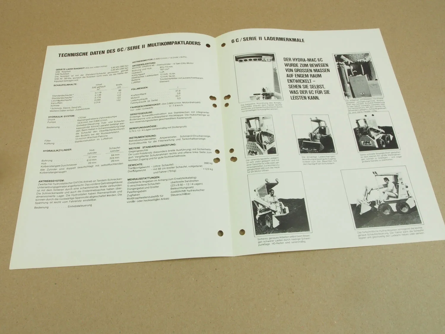 Prospekt und Preisliste zu Hydra-Mac 6 C/II Multikompaktlader