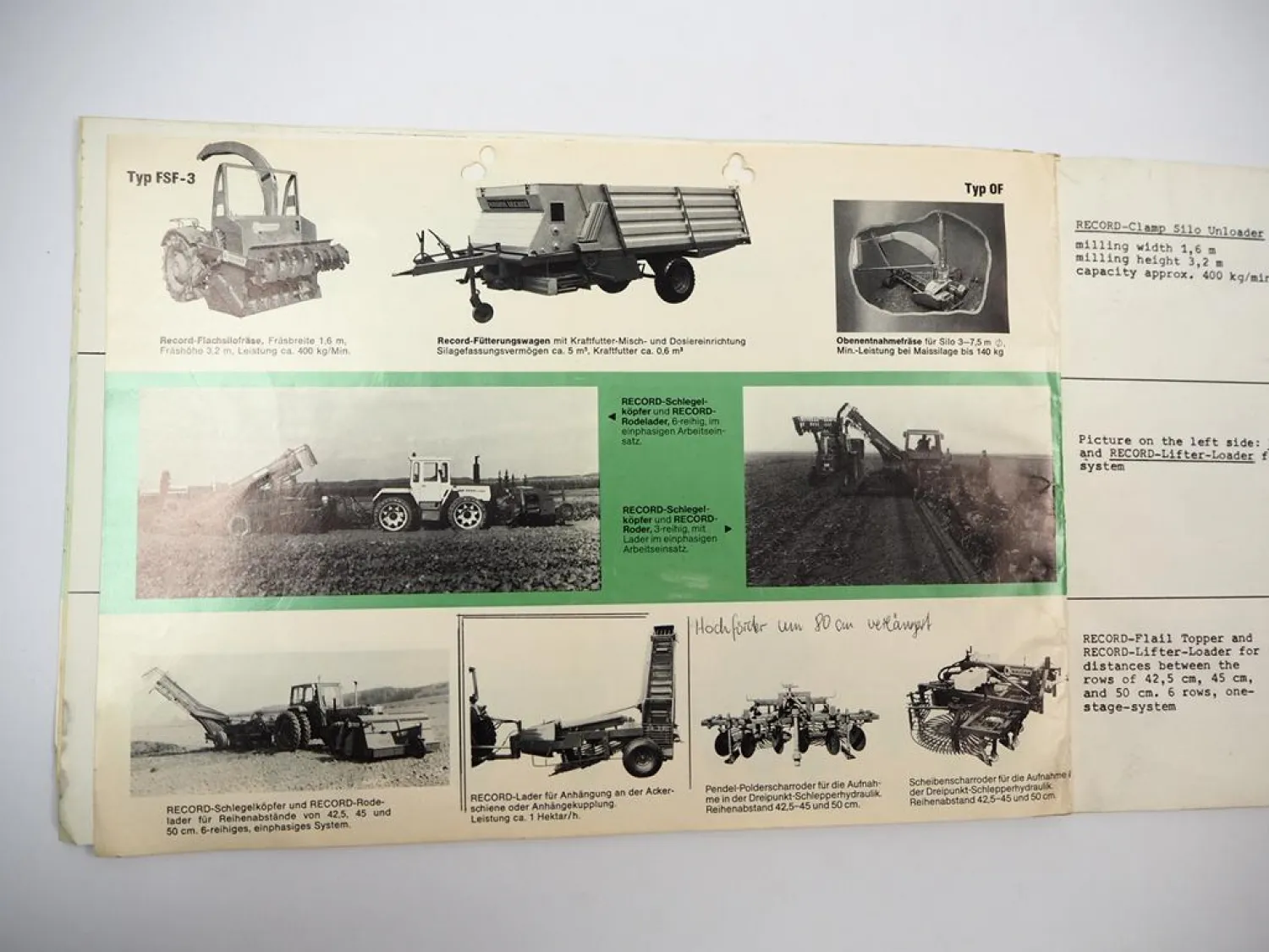 Prospekt Unsinn Landmaschinenfabrik Aichach Produktprogramm 1950er Jahre