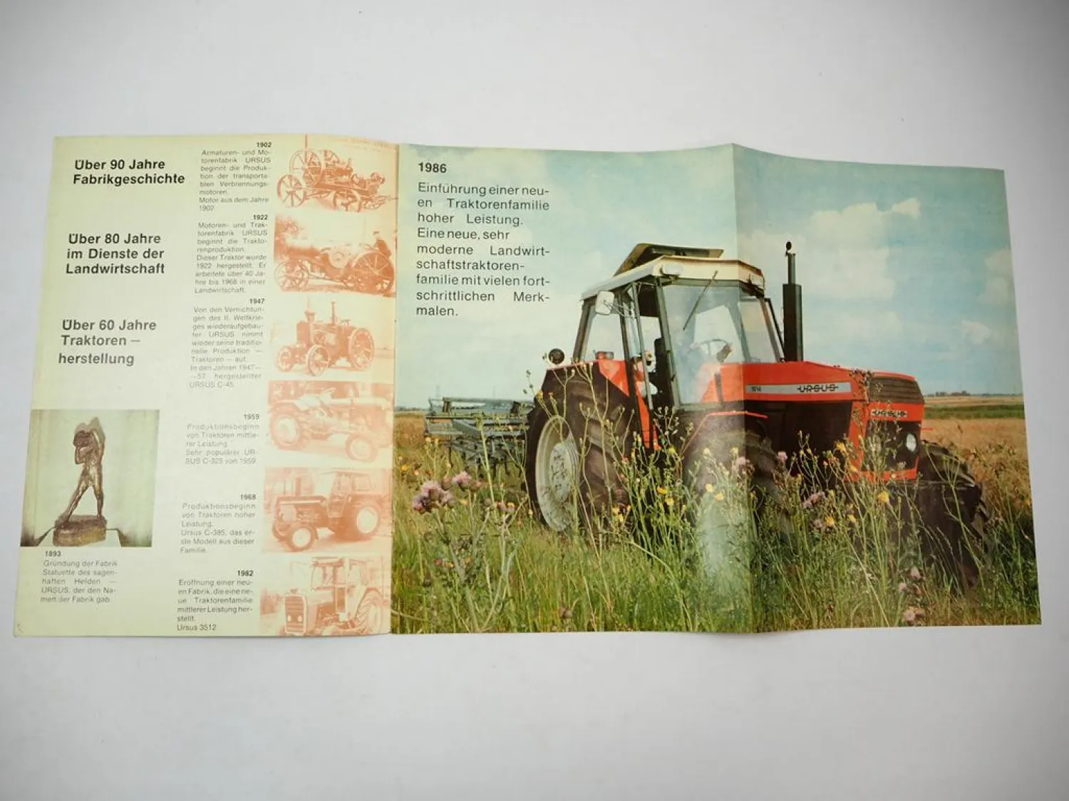 Prospekt Ursus 912 914 1012 1014 1222 1224 1614 Traktor Polen 1987