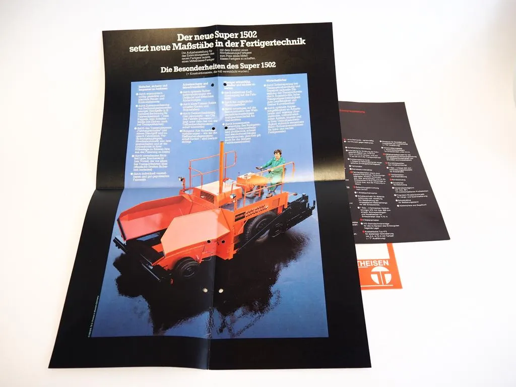 Prospekt Vögele Super 1502 Straßenfertiger Poster + Angebot 1978
