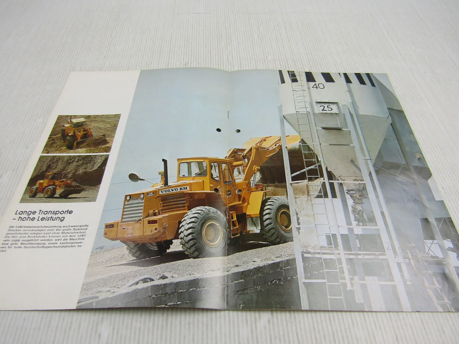 Prospekt Volvo BM 1240 Radlader 12 To 1976