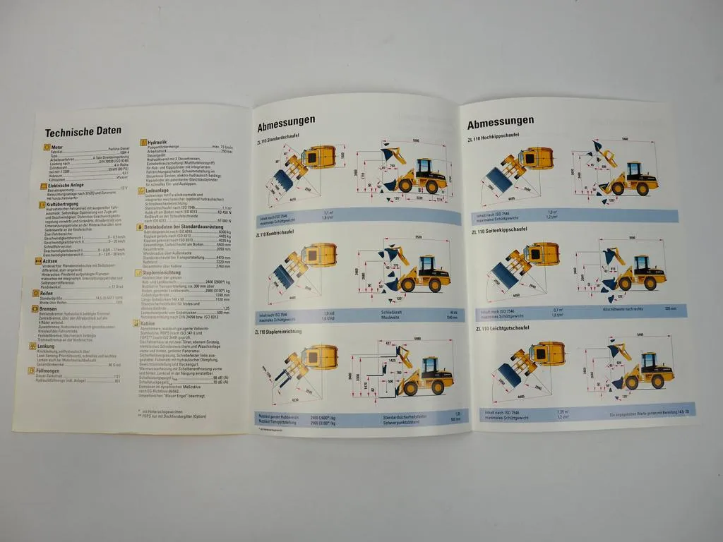 Prospekt Zeppelin ZL110 Radlader 1997