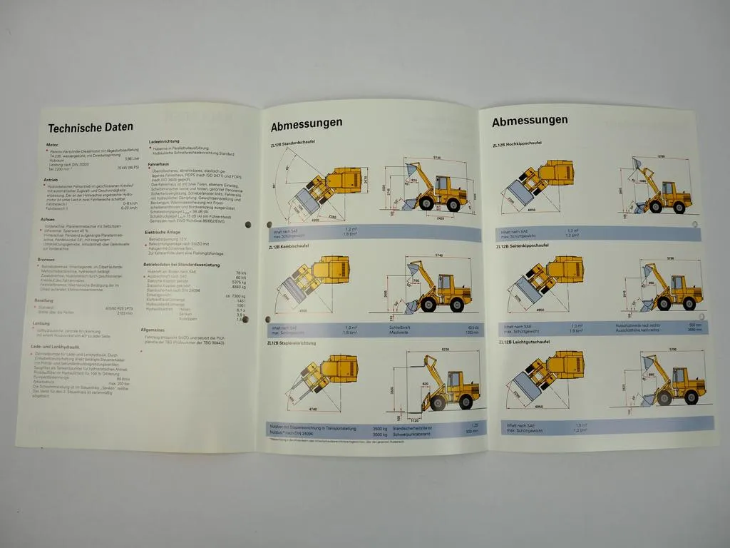 Prospekt Zeppelin ZL12B Radlader 1993