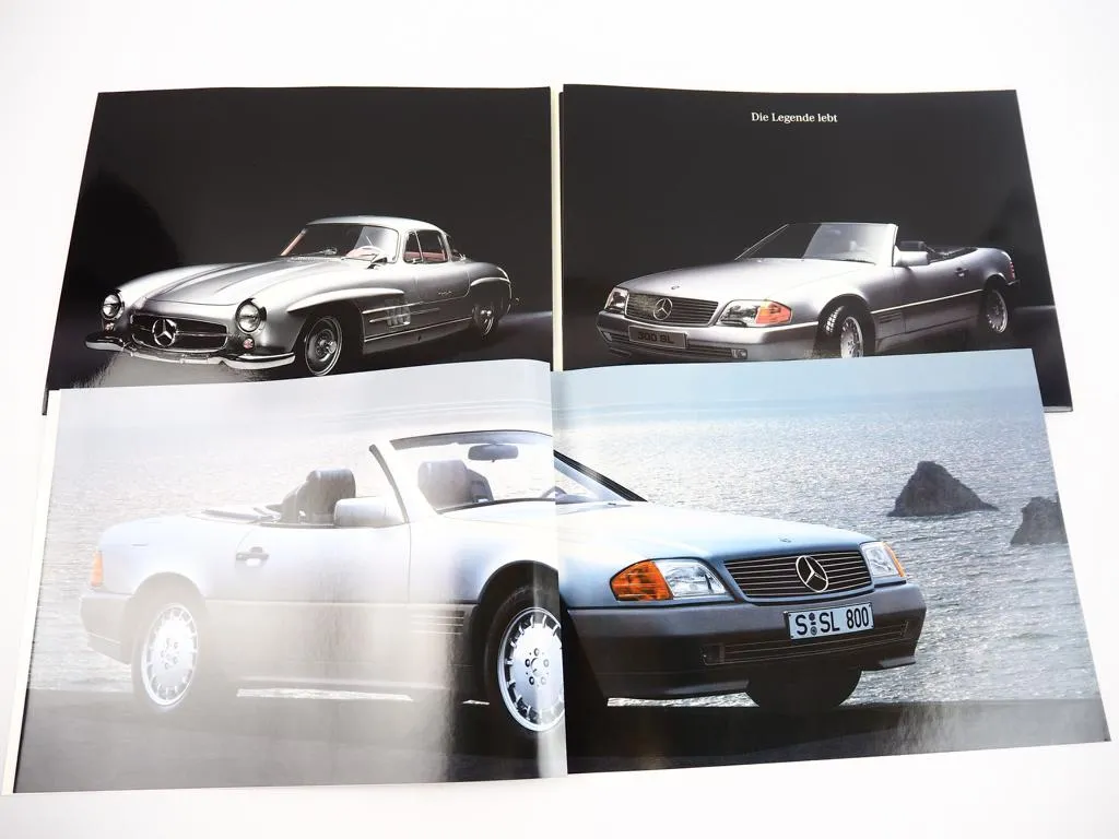 Prospekte Mercedes Benz 300 500 600 SL R129 Technik Ausstattung Farben 1989/92