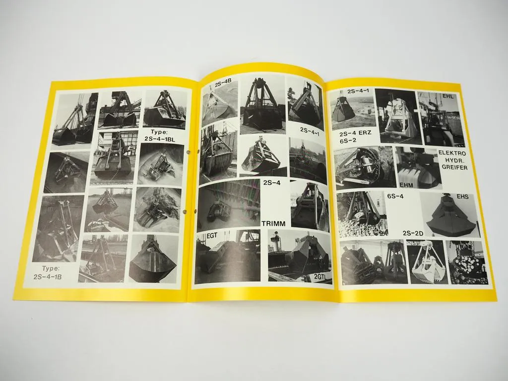 Prospekte Orts Greifer Transportgeräte 1970er Jahre