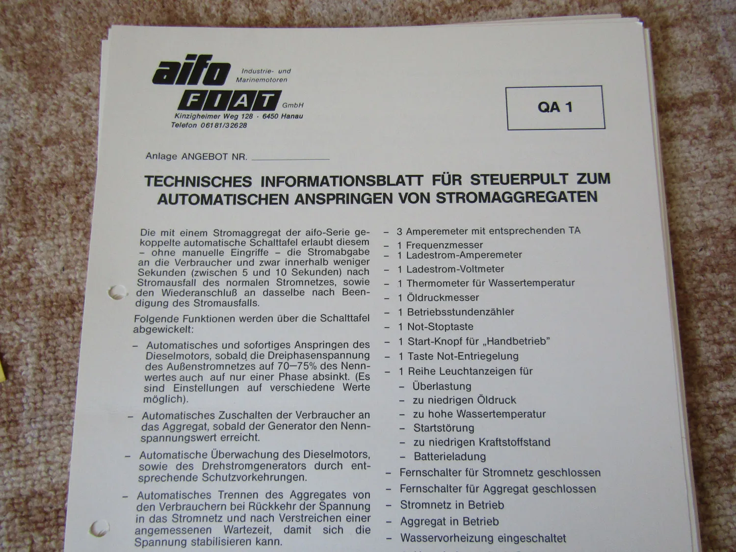 Prospekte Technische Informationen Preise Iveco Aifo Fiat Stromaggregate