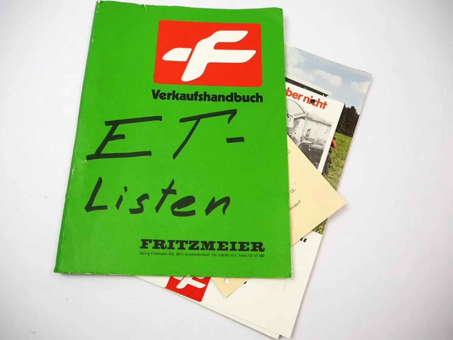 Prospektmappe Ersatzteillisten Fritzmeier Verdeck Kabine für IHC Schlepper