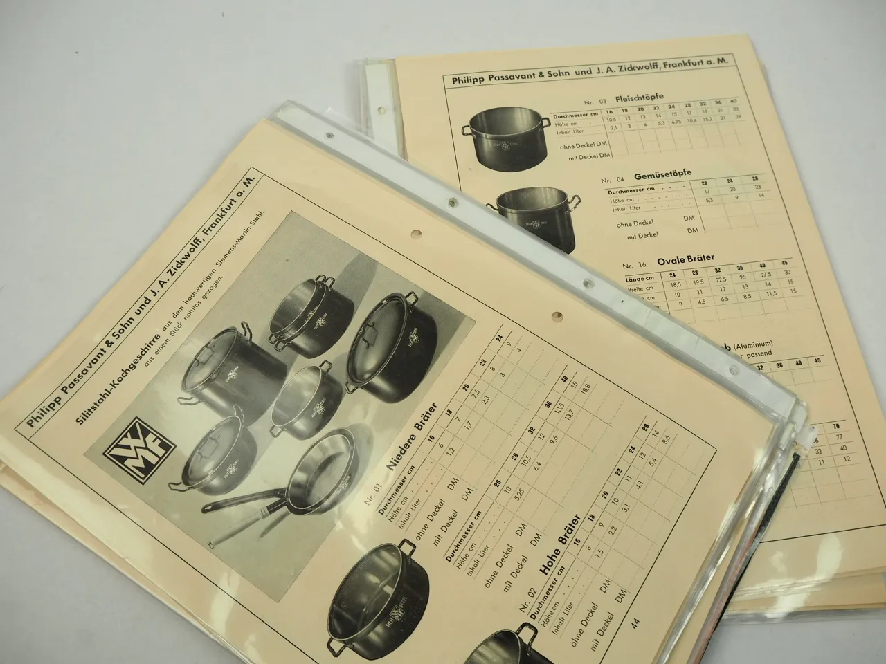 PZ Passavant Zickwolff Frankfurt a. M. Katalog Eisenwaren Sensen 1953