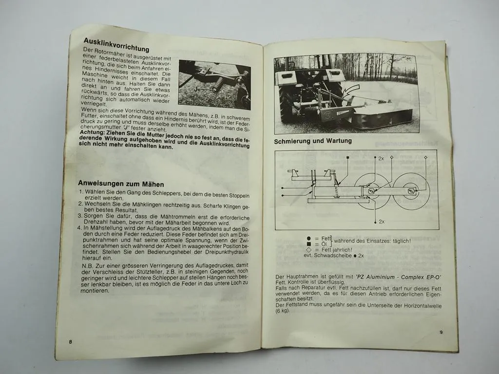 PZ Zweegers CM 185 Rotormäher Betriebsanleitung Ersatzteilliste ab ST0000001