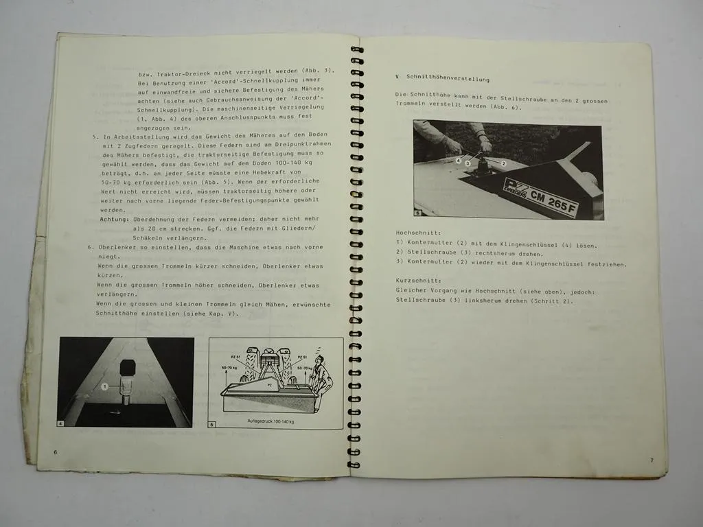 PZ Zweegers CM265F Frontmäher Betriebsanleitung Ersatzteilliste ab TF0000017