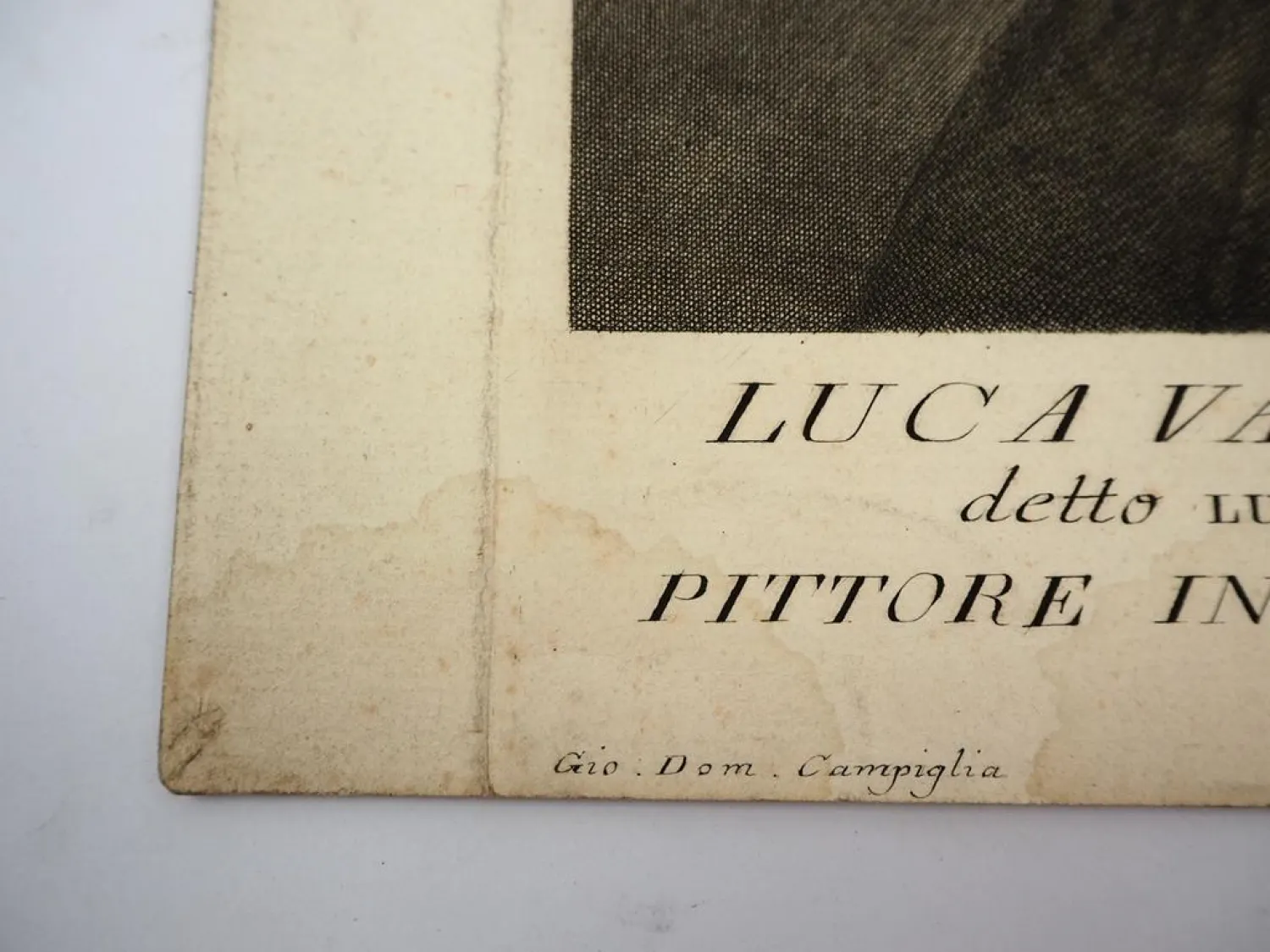 Radierung Luca van Leiden detto Luca d Olanda ca. 1750 Campiglia P. A. Pazzi