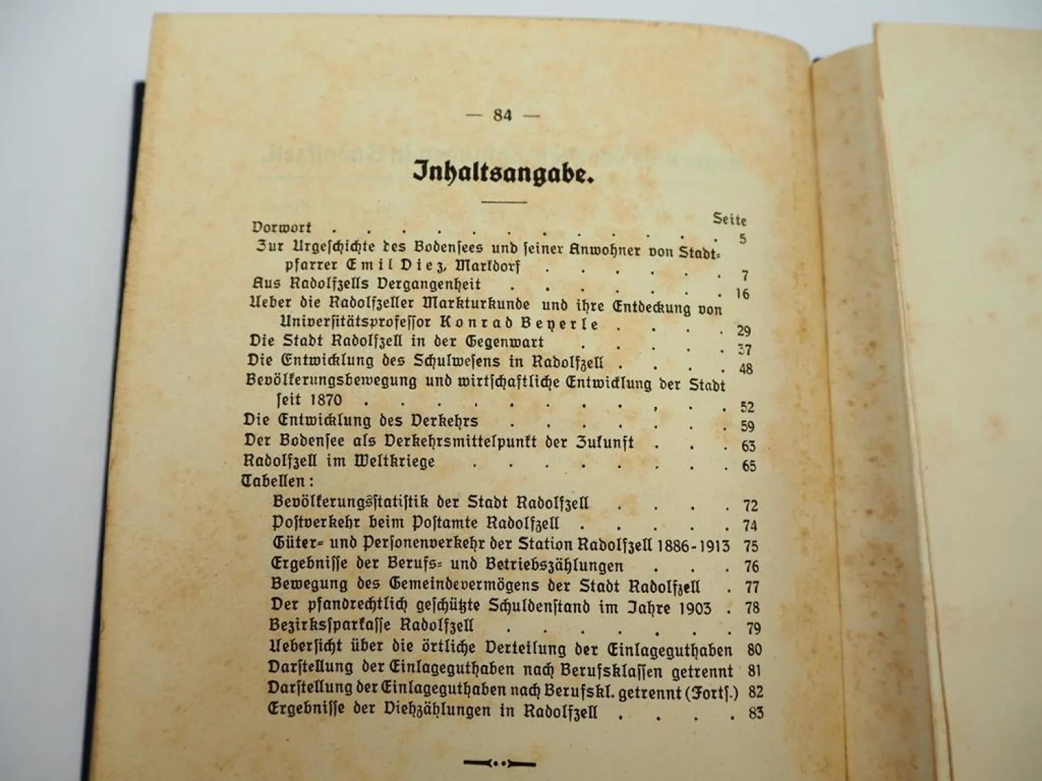 Radolfzell in Vergangenheit und Gegenwart 1916 Carl Diez