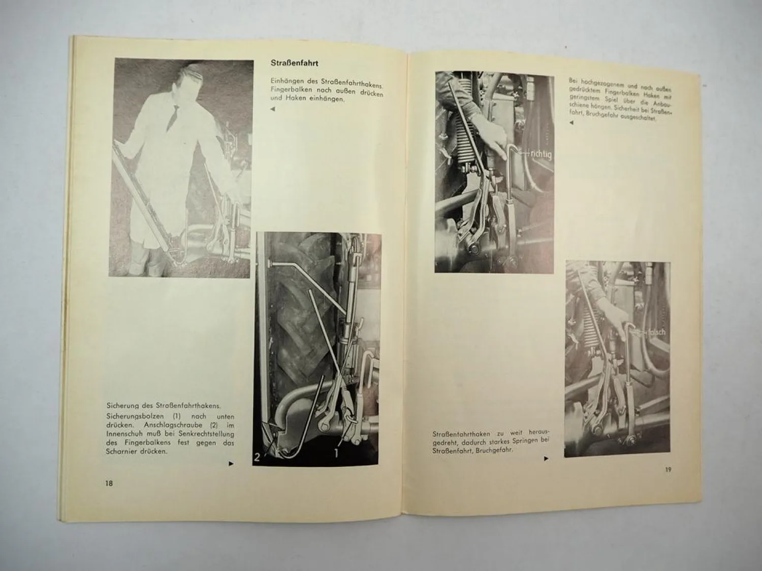 Rasspe Mähwerk für Güldner Schlepper G25 G25S G30 G30S Betriebsanleitung 1966